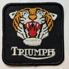 TRIUMPHトライアンフ タイガーヘッド 正方形 虎 ロッカーズ UK バイクのサムネイル