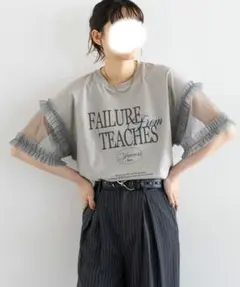 RAGEBLUE ロング丈/チュールスリーブロゴTシャツのサムネイル