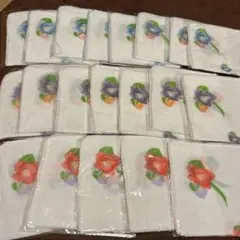 花柄ガーゼ　20枚セット