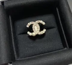 美品 CHANEL リング ストーン＆パール