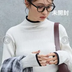 洗濯可能、毛玉できにくいニット、未開封、サイズF