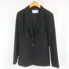 美品 NICOLE ウール 100％ ストライプ テーラード ジャケット 40