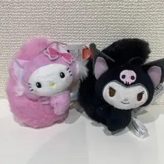 平成レトロふわふわしっぽマスコット　マイメロディ・クロミ　２点セット
