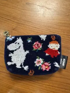 ムーミン　MOOMIN フェイラー　FEILER ポーチ　ネイビー　小のサムネイル