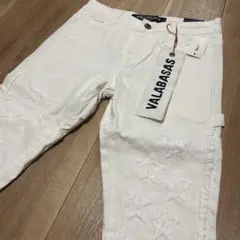 【新品未使用】バラバサス ホワイトスターフレアデニム 29