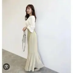 【販売終了】ココディール　バックレースアップ　マーメイドスカート