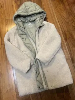 ZARA KIDSフリースジャケット ベージュ フード付き