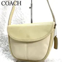 OLD COACH Shoulder Bag Leather USA