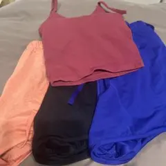 ブラトップとランニングパン３色のセット