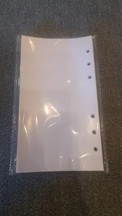 A6 シール帳用 剥離紙 40枚 リフィル 6穴 未開封