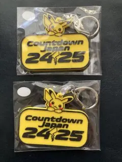 【未開封】CDJ 2425 ピカチュウ　ラバーキーホルダー　ポケモン　2個セット