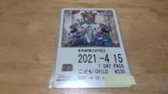 ディズニーリゾートライン フリーきっぷ 東京ディズニーランド 38周年のサムネイル