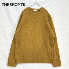 ザショップティーケー オーバーサイズニットXL イエロー マスタード ゆったり