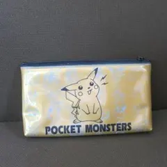 新品未使用　ポケモン　ゴールドペンケース　ポーチ　ピカチュー
