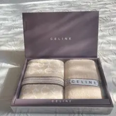 CELINE フェイスタオル2枚セット 34x75cm