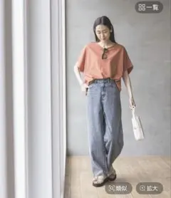 GLOBAL WORK GOODデニムバギーパンツ