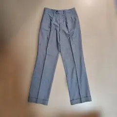 ヴィンテージ チェック柄 スラックス 2タック