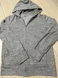 【即日発送】UNIQLO エアリズムフルジップパーカー メンズ　グレー Sサイズ