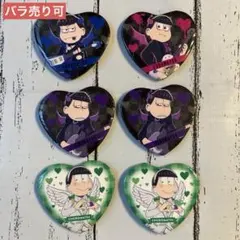 おそ松さん ハート缶バッジ　悪魔バンド　HMV トド松　一松　カラ松　チョロ松