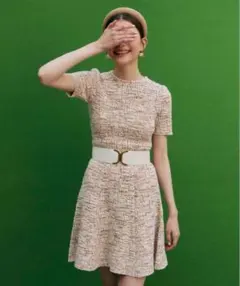 【美品】ツイード　エイミー ワンピース ニット