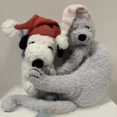 ジェラートピケ スヌーピーぬいぐるみ ファーロンネックピロー