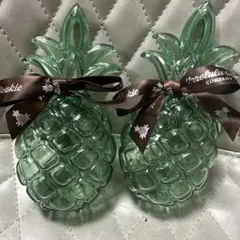 Honolulu Cookie パイナップル型 ガラスジャー 2個セットのサムネイル