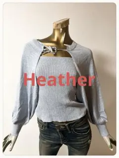 ☘️T23524☘️Heather ヘザー ボレロSETキャミニット Fのサムネイル