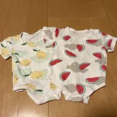 ベビーロンパース 2枚セット レモン スイカのサムネイル