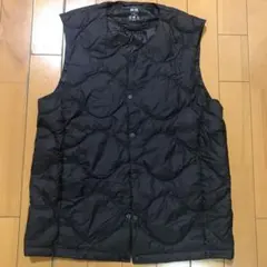 【美品】ウルトラライトダウンコンパクトベスト（キルト） ブラック