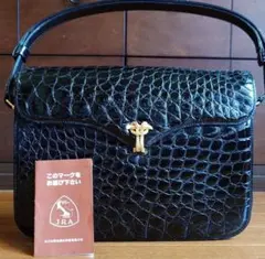 値下げ！JRA認定クロコダイルハンドバッグ - メルカリ