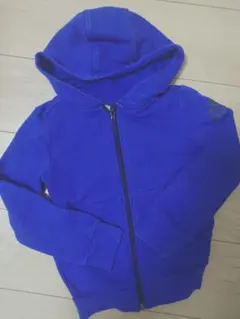 adidas フード付きパーカー 120サイズ 青