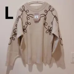 刺繍デザインニット　tal.by yumi