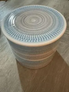 波佐見焼有田焼　和食器　 トルコブルー染 二段蓋物陶器二段セット