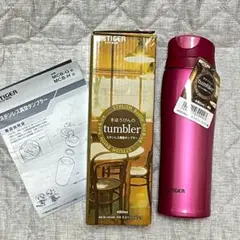 ①タイガーステンレス真空タンブラー　魔法瓶　水筒　480ml ラズベリーピンクのサムネイル