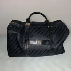 入手困難 バレンシアガ ミニボストンバッグ BBロゴ金具 キャンバス ブラック