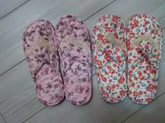カジュアルルームシューズ2足セット