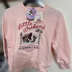 Little Weekend ピンクトレーナー 110cm