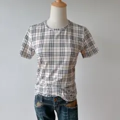 バーバリー　Burberry ノバチェック　半袖Tシャツ　ホースロゴ y2k