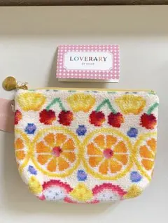 【新品】袋付き　LOVERARY フルーツ柄ポーチのサムネイル