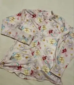 美品　ディズニープリンセス　ラッシュガード130cm 後ろフリル　ピンク色