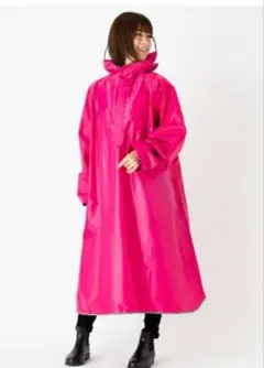 レインコート ロング丈 袖あり ポンチョ レインウェア カッパ ツバ バイザ付