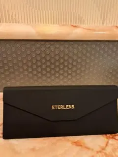ETERLENS ラウンド型 メガネ チタン製 ケース付き