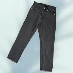 American HOLiCブラック ストレートデニム カットオフのサムネイル
