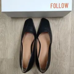 ブラック ポインテッドトゥ 24cm