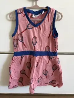 Mini Rodini ミニロディーニ ラケット柄ワンピース 92-98cmのサムネイル