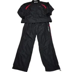 HEAD ジャージ上下セットアップ ブラック/レッド メンズ 5L