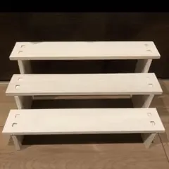 ダイソー　木製ディスプレイスタンド　3段