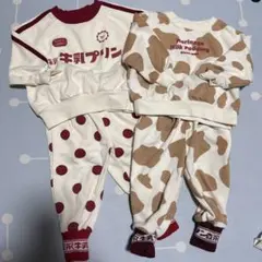 ♡森永牛乳プリン トレーナー パンツセット 90♡