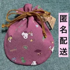 川越 限定　スヌーピー茶屋　スヌーピー　ちりめん 巾着　小
