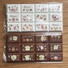 ポチャッコ・ポムポムプリン　ちょこブロックシール